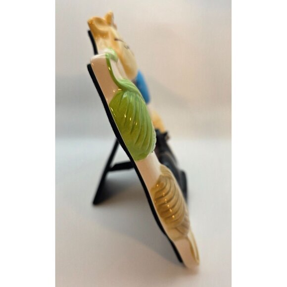 Vintage Russ Alley Katz Ceramic Picture Frame 3D Cats with Yarn Boader 4x6 - Picture 3 of 7